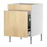 IKEA(イケア) FAKTUM ネクスス バーチ材突き板 99890601 シンクユニット用ベースキャビネット 引き出し付/ 扉1枚、ネクスス バーチ材突き板