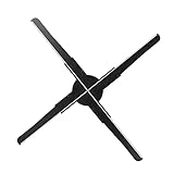 3D ホログラムファン WiFi プロジェクター、17.7 インチホログラムファンディスプレイ、解像度 2000x510、576 LED ビーズ、ハロウィン、ショップ、バー、パーティー広告ディスプレイ用 (米国プラグ)