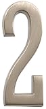Theヒルマングループ843282 4-inch Die Cast粘着家アドレスPlaque、つや消しニッケル Nickel 843282 1