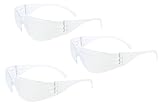 3M Tekk 11329 Virtua Anti-Fog Safety Glasses, Clear Frame, Clear Lens, 3-PACK by 3M