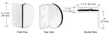 ホワイトClassiqueシリーズ壁マウントブラケット