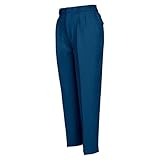 秋冬物 AITOZ アイトス  レディースシャーリングパンツ(2タック) AZ-853  008ネイビー S