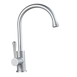 Fenteer シングルハンドル　スプレー　キッチン　蛇口　引き出し　噴霧器付き　360°回転タップ　全３色 - ＃1光沢パターン