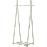 折りたたみ木製ハンガーラック 幅80cm×奥行45cm×高さ148cm WH ホワイト（白）【代引不可】 [並行輸入品]