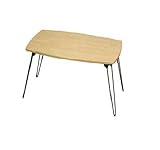 木目調折りたたみテーブル　グレイン　ナチュラル