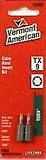 Vermont American 15402 Type Torx Size TX9 with 1-Inch Length Extra Hard Screwdriver Bit, 2 Pieces Pe