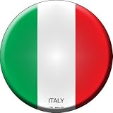 Smart Blonde C-306 Italy Country Novelty Metal Circular Sign