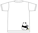 Tシャツ テニス【硬式テニス パンダ休憩中】【16500】【限定】 ホワイト Oサイズ
