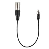 ASHATA オーディオケーブル フル銅ケーシングオーディオケーブル ミニXLR 3ピンメス-亜鉛合金ケーシング XLR 3ピンオスオーディオケーブル コンパクト軽量