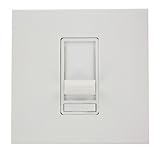 Leviton 86679 – 7 W建築スライド蛍光ディマー、277 VAC、カラーホワイト、デコラフレーム