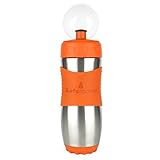 Kid Basix Safe Sporter Stainless Steel Water Bottle For Kids and Adults, Orange, 16oz by Kid Basix [