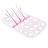 Fenteer 全2色　乾燥ラック　ボトル　キッチン - ピンク