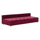 arne ベンチソファ ベンチ イス 背もたれ コーナーソファー ローソファー Baggy DX-armless 3×8 モケット パープルピンク