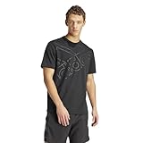[アディダス] 半袖 Tシャツ エアロレディ トレーニング ロゴグラフィック 半袖Tシャツ KTF40 メンズ ブラック/ブラック(IY6365) J/XL