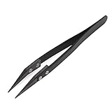 DROK High-Temperature Resistant Ceramic Tweezers Heat Resistant Acid and Alkali Resistant and Anti-m
