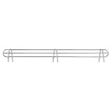 Wire Shelving Back Support, 48" Wide, Silver, 2 Supports/Pack (並行輸入品)