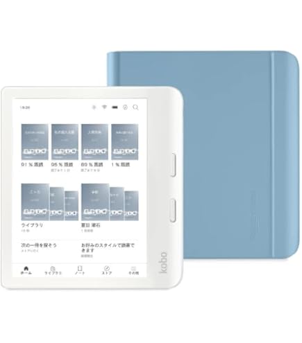 Amazon.co.jp: Kobo Libra Colour（ブラック）ノートブックスリープ