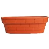 三河焼植木鉢　レンガプランター 楕円 42cm ／アウトレット数量限定品
