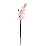 Dovewill 全８色選ぶ　造花　人工　シミュレーション　花　フラワー　茎　グラジオラス　家　結婚式　装飾　 - ライトピンク