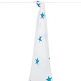 Aden + Anais aden + anais (エイデンアンドアネイ) 【日本正規品】 モスリンコットン おくるみ 1枚 brilliant blue single swaddle-8902