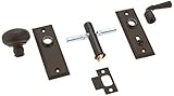 Deltana SDLS480U10B Solid Brass Storm Door Latch with Rectangular Rose [並行輸入品]