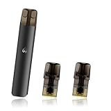 HECCO yoozmini互換電子タバコ YOOZ ZERO 2互換 スターターキット ぶどう メンソール ポッド2個付き ノンニコチン・タール・色素０ zero 2 battery device 【新モデル ブラック】