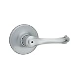 Kwikset Dorian Bed/Bath Lever in Satin Chrome [並行輸入品]