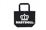 BABYDOLL（ベビードール） 王冠ロゴトートバッグ キッズ レディース Mサイズ/縦型 ブラック×ホワイト