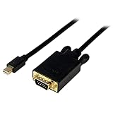 StarTech.com Mini DisplayPort - VGA変換アダプタ 1.8m ミニディスプレイポート(オス) - VGA(オス) 1920x1200 ブラック MDP2VGAMM6B