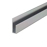 e-kanamono アルミ片長チャンネル(深型) 8x3640mm(1820mm+1820mm) バフシルバー