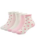 happy-JP ソックス キッズ 女の子 ベビー 靴下 男の子 子供 くつした 赤ちゃん 新生児 お祝い 出産 ムール用 可愛い 5足 セット 春 夏 秋 コットン ピンクM