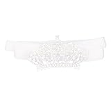 ノーブランド品 赤ちゃん　クラウン　伸縮性　 ヘッドバンド　ターバン　ヘアバンド　写真撮影　小道具　髪飾り　出産祝い　ギフト　全7色選べる - 白