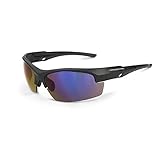 Crossfire Eyewear 40228 Crucible Blue Mirror LENS & Matte Black Frame, by Crossfire Eyewear