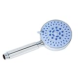 Perfk 高圧 シャワーヘッド ハンドヘルド クロム 強力 5モード機能 耐久性