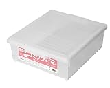 天馬 書籍収納ボックス コミック本いれと庫 ワイド (ケース販売) 8個入 クリア 約16.5×41×46.5cm