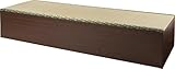 日本製 畳ユニット ロータイプ W180xD60xH31.5cm ブラウン TY-L180-BR