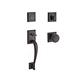 Baldwin FDNAPXROUTSR112 Reserve Full Dummy Handleset Napa x Round with Traditional Square Rose in Ag