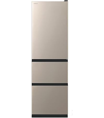 Amazon.co.jp: 日立 冷蔵庫 幅54cm 315L シャンパン R-V32NVL N