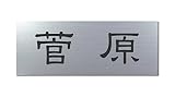 丸三タカギ 彫り込み済表札 アクリル APG2-S-1-1-菅原 【完成品】