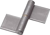 [N-5127998]ＴＲＵＳＣＯ　スチール製特厚溶接旗蝶番　右用　全長１２７ｍｍ　（２個入） 2000W127R
