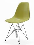チャールズ・レイ&amp;イームズ DSR サイドシェルチェア ライムグリーン(緑) K/D ハーフマット DSR-MAT-GR