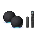 【ホームシアターセット】Echo Dot 第5世代 (チャコール)x2 + Fire TV Stick 4K Max 第2世代