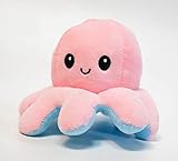 たこ ぬいぐるみ リバーシブル 裏返し ピンク 桃水4個 国内20cm【現物撮影】
