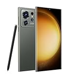 C24 Ultra 5G スマートフォン、スマートフォン本体 6.8 インチ画面が大きいスマホ、ゲーミングスマホ、能を搭載携帯電話、72MP+108MP スマホ、7800mAh バッテアンドロイド スマホ (緑,4G+128G)