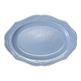 EAST table(イーストテーブル)オーバルプレート ラフィネ マットブルー 17cm 日本製 レンジ対応 食洗機対応 31-042-02