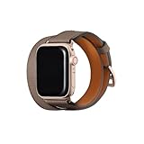 [BONAVENTURA] ダブルトゥール アップルウォッチレザーバンド【38mm/40mm/41mm/42mm, S/Mサイズ】（レザー [ブラック ] N40SDTRG-BK