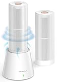 Yurioo 除湿機 無電源&繰り返し使える&コードレス 小型 除湿器 （除湿機スタンド+除湿ボトル2本）コンパクト 乾燥剤 水捨て不要