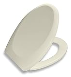 Bath Royaleプレミアムトイレシートカバー、遅い閉じる、クイックリリース付き簡単クリーニング、Fitsすべてトイレブランド Elongated BR606-02