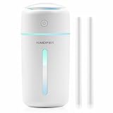 Topbasic 加湿器 卓上 超音波式 加湿器 USB充電 大容量 350ml 加湿機 除菌 静音 空焚き防止 次亜塩素酸水対応 空気清浄
