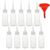 LIOOBO ドロッパーボトル スポイトボトル 小分けボトル 50ml 接着剤 塗料 実験 滴瓶 多用途 10pcs（ホワイト）